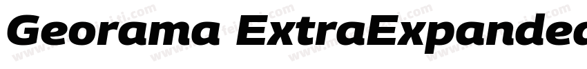 Georama ExtraExpanded SemiBold字体转换